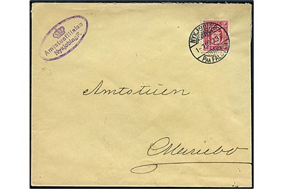 8 øre Tjenestemærke på brev fra Amtsstuefilialen i Nykjøbing paa Falster d. 1.7.1899 til Maribo.