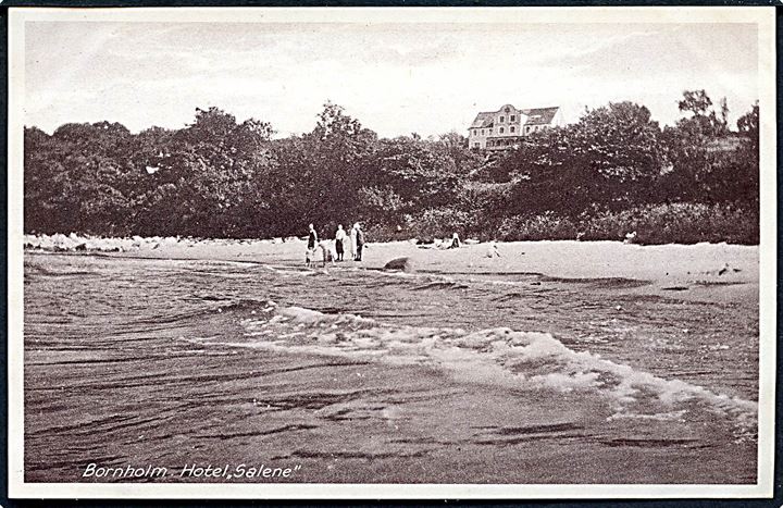 Bornholm. Hotel Salene. Colberg no. 750. Nedbrændte den 19.11.1949. 