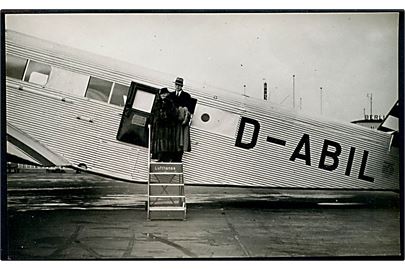 Junkers G.31 D-ABIL “Brandenburg” fra Lufthansa i Berlin. Forulykket 1936. Fotokort u/no. Kvalitet 9