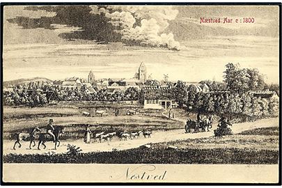 Næstved år ca. 1800. Warburg D.B. i gl. Dage no. 71. 