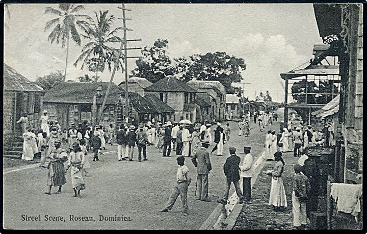 Dominica, Roseau, Street Scene. J. R. H. Bridgewater no. 1071833.