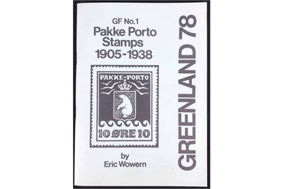 GF 1 Pakke Porto Stamps 1905-1938. Eric Wowern katalog. 62 sider.