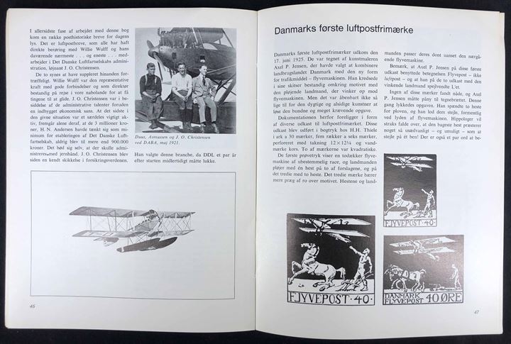 Det lå i luften af Ib Eichner-Larsen & Holger Philipsen. Historien om Danmarks tidlige luftpost. 64 sider. Signeret af forfatterne.
