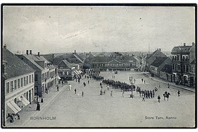 Bornholm. Store Torv, Rønne. Frits Sørensens Boghandel no. 3692. 