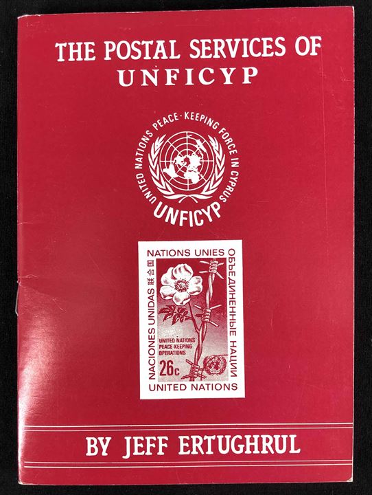 The Postal Service of UNFICYP an Jeff Ertughrul. Illustreret katalog og håndbog om de forskellige nationale FN-kontingenter ved FN-styrken på Cypern (UNFICYP) og deres postale forhold. 56 sider.
