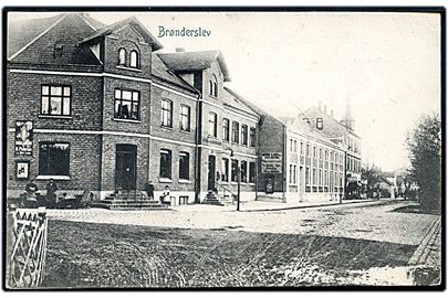 Brønderslev, gadeparti. P. Alstrup no. 5155.