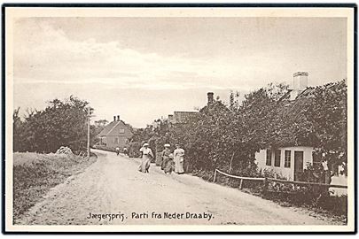 Jægerspris, parti fra Neder Draaby. J. J. Ebbesen no. 20801.