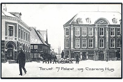 Nykøbing F. med Czarens Hus, Palæet og Nykøbing Smørforsynning. V. Kristoffersen u/no. 