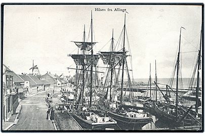 Allinge, parti fra Havnen. H.P.Jacobsen no. 30.