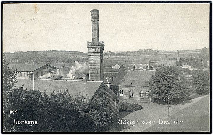 Horsens, udsigt over Bastian. C. Møller no. 899.