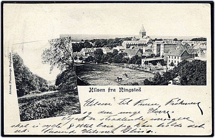 Hilsen fra Ringsted. A. Flensborg u/no.