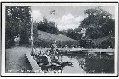 Bornholm, Brændegaardshaven med vandcykel. Colberg no. 1031.