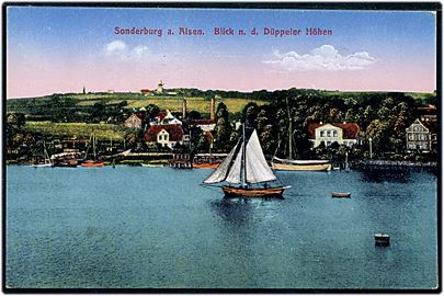 Sønderborg. Med udsigt til Dybbøl Banke. Glückstadt & Münden no. 7175.