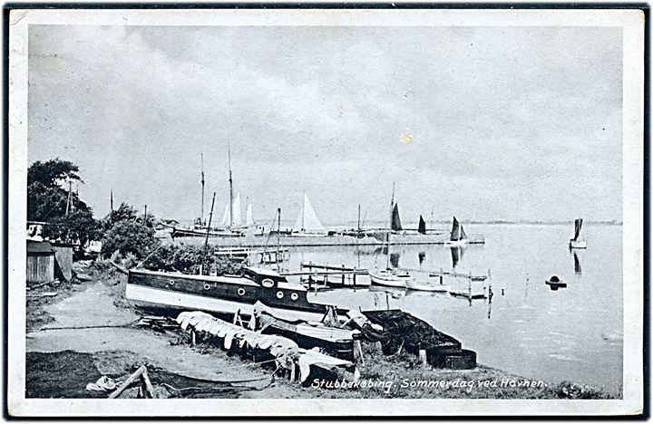 Stubbekøbing. Sommerdag ved Havnen. Stenders no. 79160.