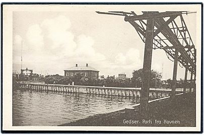 Gedser. Parti fra Havnen. Stenders no. 60655.