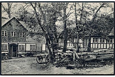 Parti fra Femmøller. Ebeltoft Bog- & Papirhandel no. 345.