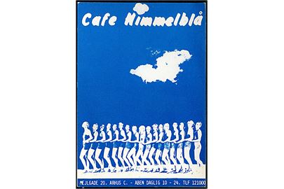 Aarhus, Mejlgade 20, Café Himmelblå. Reklamekort uden adresselinier.