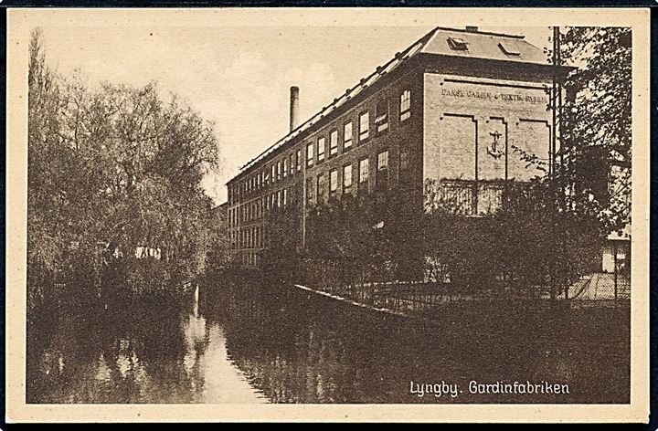 Lyngby. Gardinfabrikken. Stenders no. 60523.