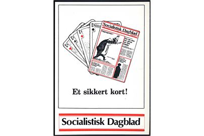 Socialistisk Dagblad. Politisk postkort. Et sikkert kort!