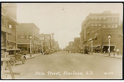 USA. Aberdeen, main street. South Dakota. Fotokort no. 544.