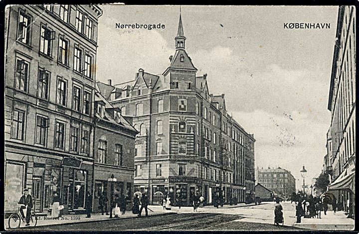 Købh., Nørrebrogade. Sk. B. & Kf. no. 1395.