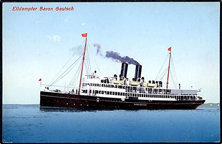Baron Gautsch, S/S, Österreichischer Lloyd. No. C.L.I. 2391.