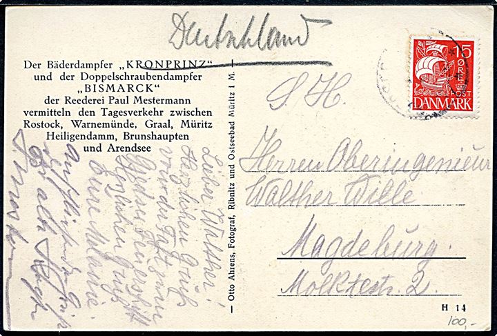 Kronprinz, S/S, Bäderdampfer, Rederi Paul Mestermann. 