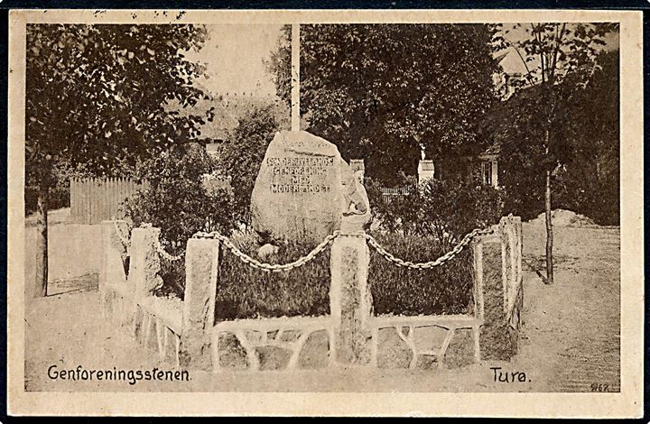 Thurø, Genforeningsstenen. H. Schmidt u/no.