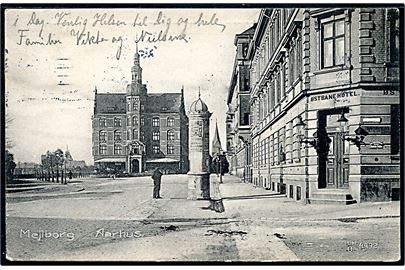 Aarhus, Mejlborg og Østbane Hotel. H.H.O. no. 4492.