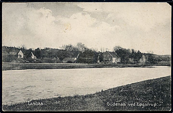 Langaa, Gudenaa ved Løgstrup. Niemann no. 14489.