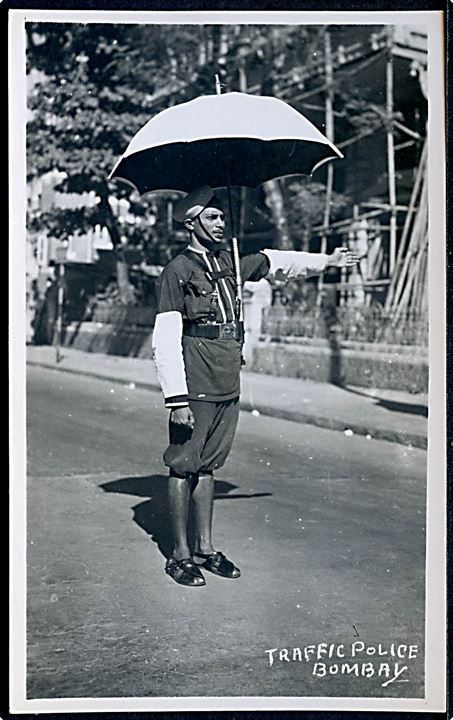 Indien. Bombay. Traffic Police. Totokort u/no. 