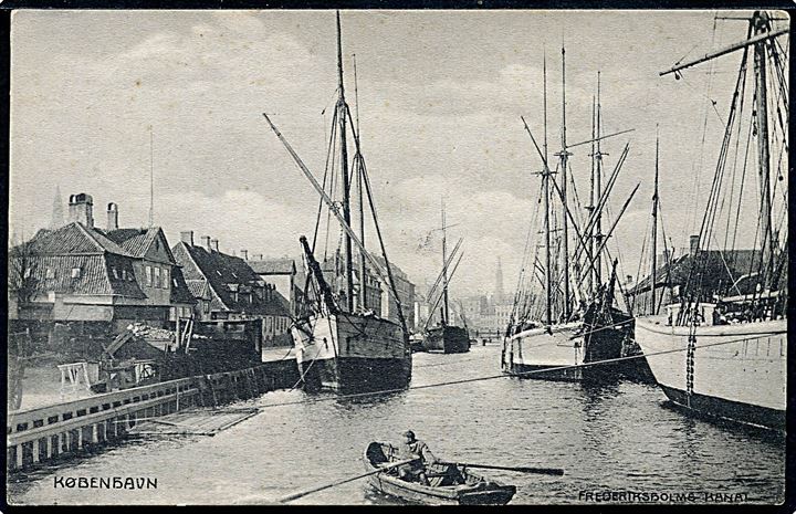 Købh., Frederiksholms Kanal. Fotograf Orla Bock. A. Vincent no. 508.