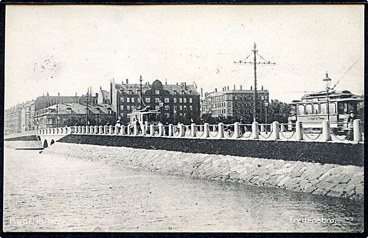 Købh., Fredensbro med sporvogne. Fotograf Orla Bock, A. Vincent no. 463.