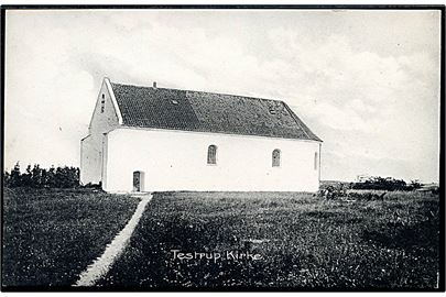 Testrup kirke. Stenders no. 6913.