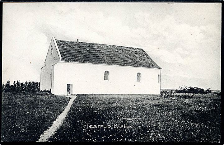 Testrup kirke. Stenders no. 6913.