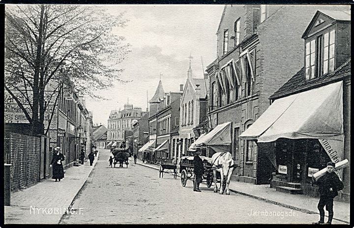 Nykøbing Falster. Jærnbanegade. Stenders no. 1765.