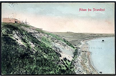 Strandlyst, Næsby Strand ved Kirke Stillinge. W.K.F. no. 1786. Spor efter opklæbning.