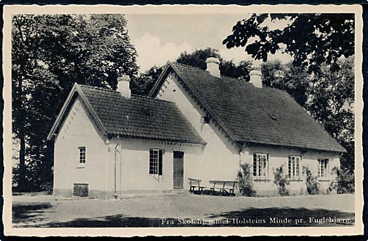 Holsteins Minde pr. Fuglebjerg. Skolehjemmet. Bundgaards Boghandel no. 5112.