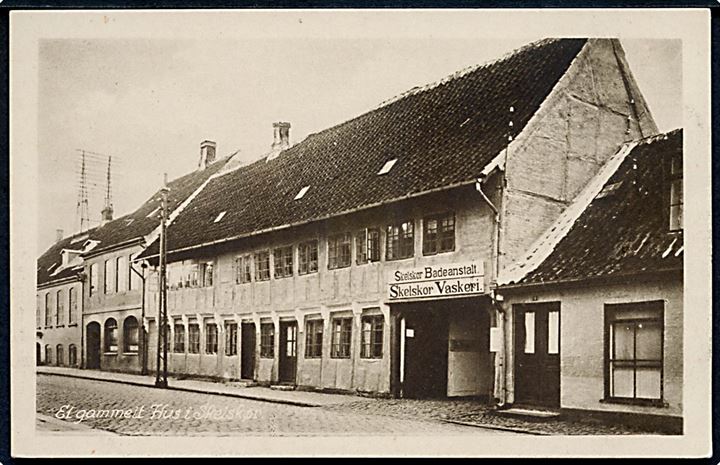 Skelskør. Badeanstalten og Vaskeri. Holger Meyling u/no. 