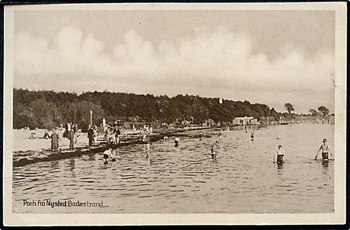 Nysted. Badestranden. Stenders no. 63682. 