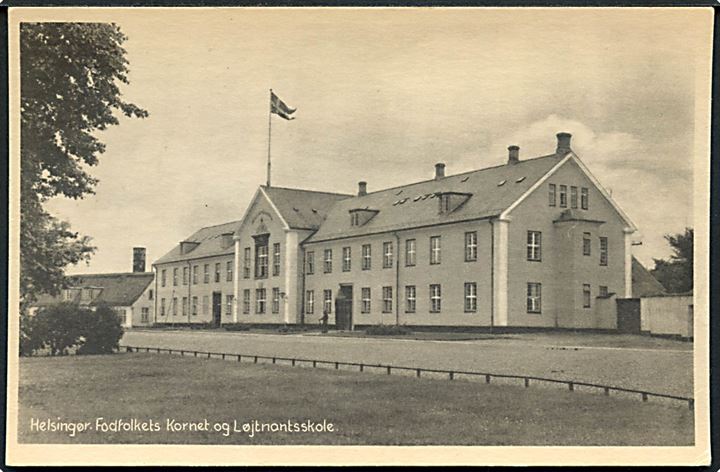 Helsingør. Fodfolkets Kornet og Løjtnantsskole. Stenders no. 335.