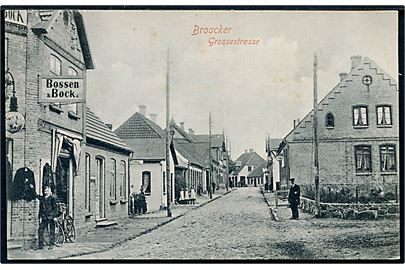 Broager, Grossestrasse med Bossen & Bock. Th. Lau no. 101.