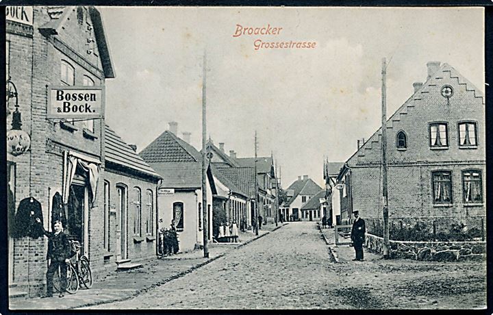 Broager, Grossestrasse med Bossen & Bock. Th. Lau no. 101.