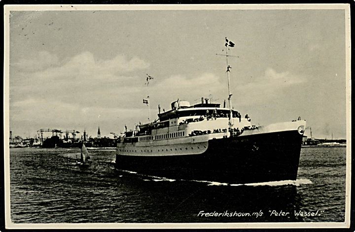 Peder Wessel, M/S, færge ved Frederikshavn. Stenders no. 18.