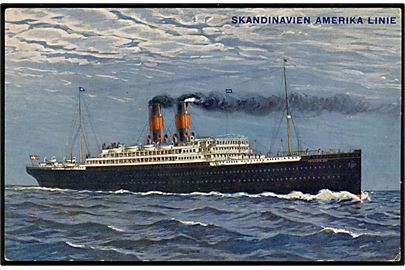 Frederik VIII, S/S, Skandinavien Amerika Linie. D.R.A. u/no.