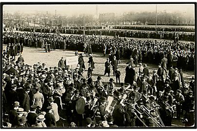 Genforening. Opstilling i Flensburg d. 13.3.1920. Fotokort no. 7654.