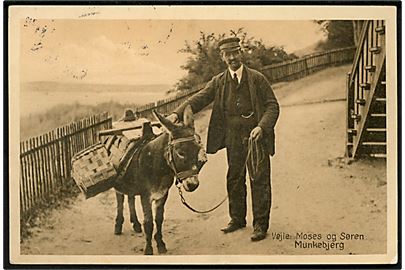 Munkebjerg, Vejle. Moses og Søren. Stenders no. 43593.