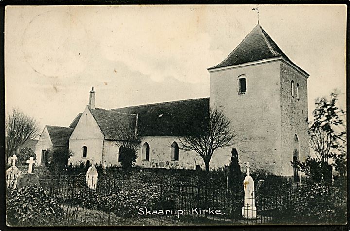 Skaarup kirke. Stenders no. 9485.