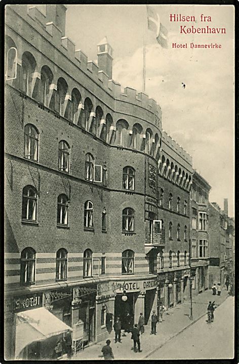 Købh., Hotel Dannevirke i studiestrædet. F.M. no. 541.