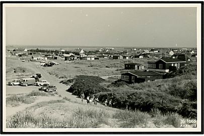 Søndervig. Parti fra stranden. Stjerne foto no. 26067.